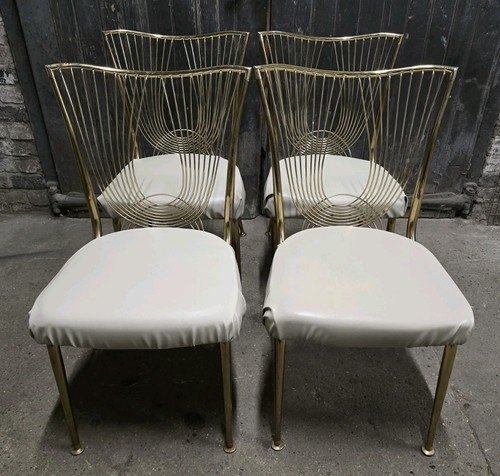 Four mid century dining chairs - mid,
