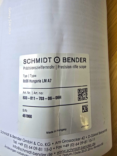 Schmidt bender 8x56 klassik - 8x56,