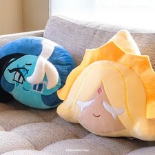 Cookie Run Kingdom Shadow Milk Pure Vanilla Face Cushion Plush Doll Stuffed Toy