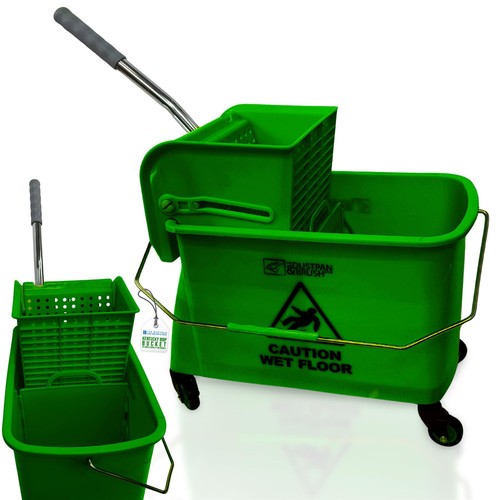 Mop bucket with - with, green