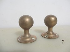 Victorian Bronze Door Knobs Handles Plates Old Vintage Antique Copper