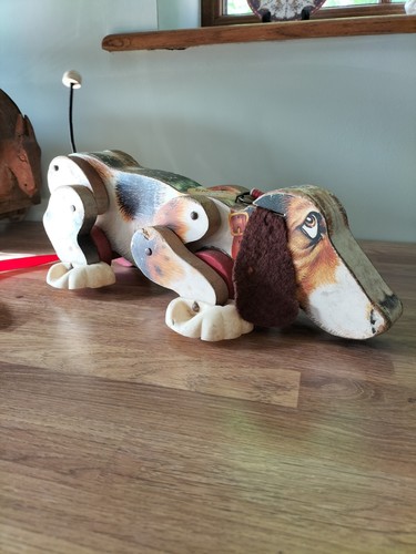 Vintage pull along snoopy - pull,