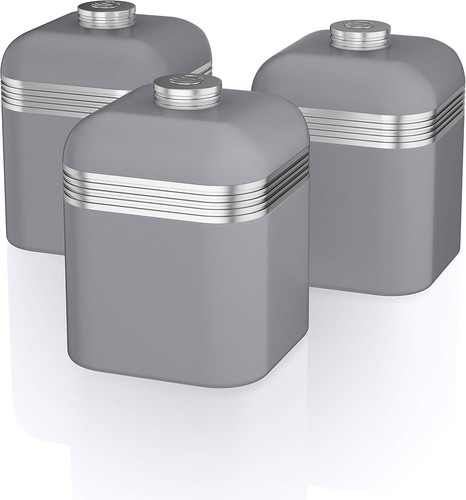 Swan retro grey 3pcs - grey, airtight