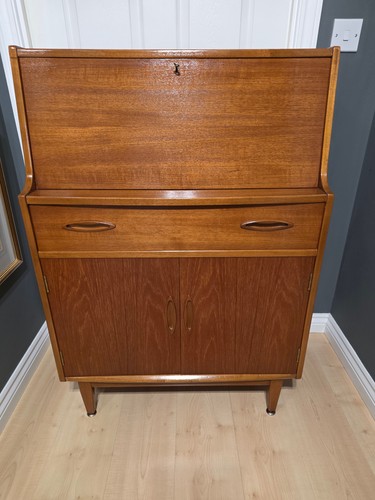 Jentique teak writing bureau - jentique,
