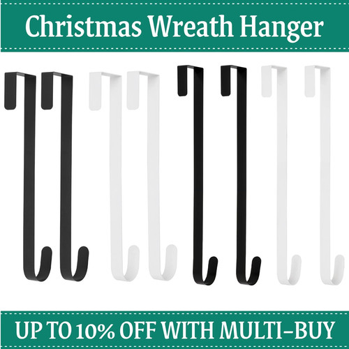 2pcs floral wreath hanger over - 2pcs,