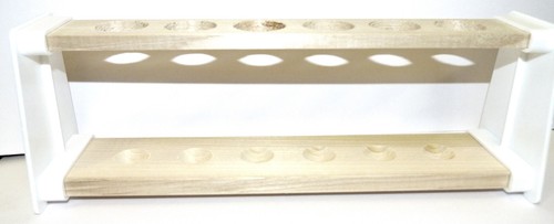 Wooden test tube - stand, 6