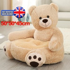 Child Kids Plush Sofa Seat Soft Chair Toddlers Armchair Cushion Brown Bear Gifts