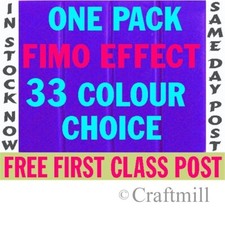 1 Block FIMO EFFECTS SOFT Polymer Clay - Pick from 35 cols