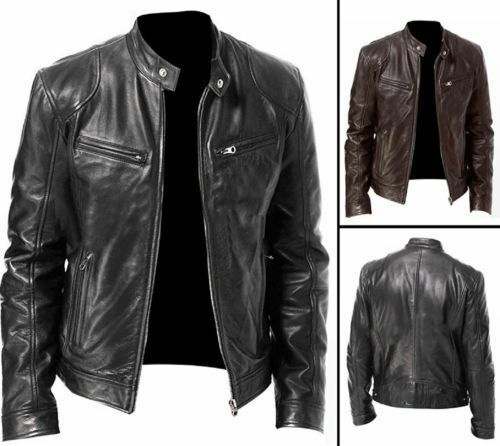 Mens vintage cafe racer - cafe, black
