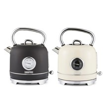 GEEPAS 1.8L 3000W Electric Kettle Vintage Cordless Rapid Boil 360° Retrovive