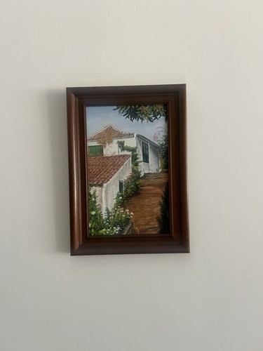 Spanish old town - town, oil