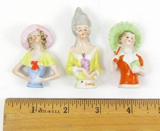 3 x Antique Porcelain Pin