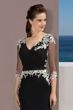 Mark Lesley Black Lace Sheath