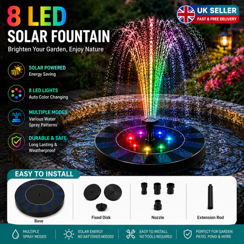Solar powered fountain pump - solar,