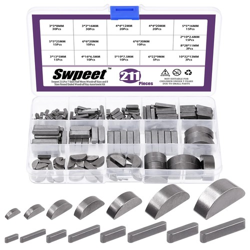 Swpeet 211pcs metric woodruff - swpeet,