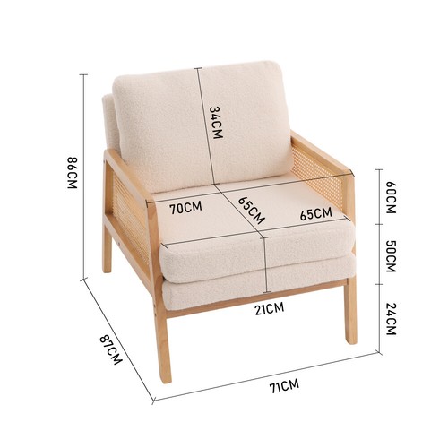 Stylish modern rattan armchair - modern,