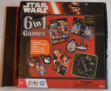 Star Wars 6-in-1 Disney Games Missing 2 Tokens 2015 Wonder Forge Used