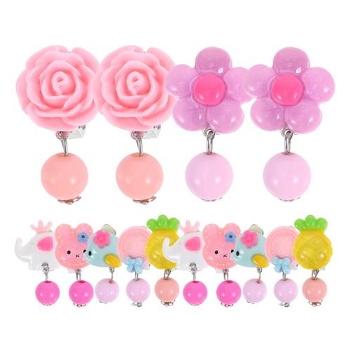Earrings set children clip - set, children's