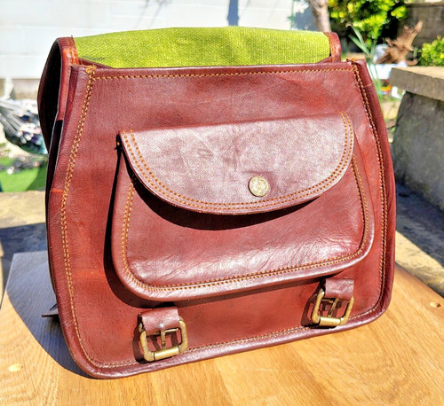 Bike leather saddle bag - bike,