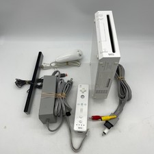 Nintendo Wii Console Bundle White RVL-001 Tested - GameCube Compatible