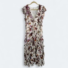 Anthropologie Ruffle Maxi