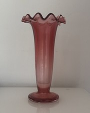 Glass Vase Antique Victorian