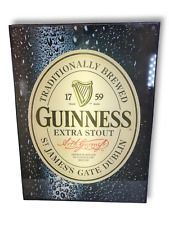 Guinness Extra Stout Light Up Beer Bar Sign St. James's Gate Dublin -TESTED!