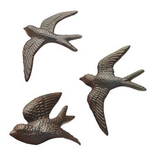 Flying Bird Wall Decor Swallow Figurine Decorating Gift Wall Hanging Statue for