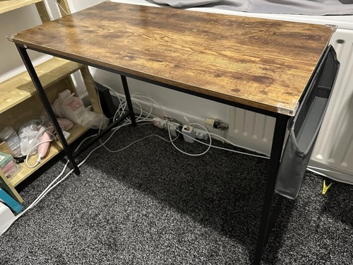 Industrial study computer desk - computer,