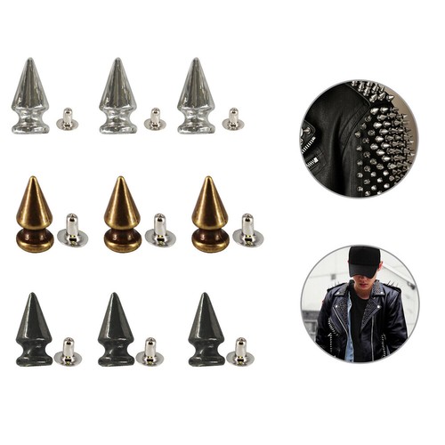 Punk spike cone studs rivets - cone,