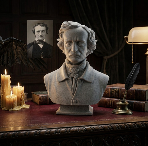 Edgar allan poe bust - allan,