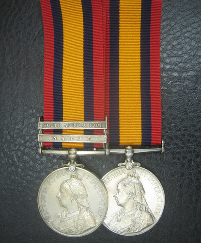 Boer war medal pair - medal, nursing