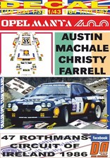 DECAL OPEL MANTA 400 AUSTIN