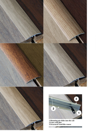 Aluminium door bars threshold - bars,