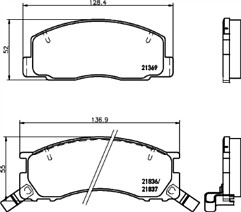 Apec pad858 front - pad858, brake