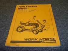 Wheel Horse Work Horse A1-11B801 GT-1100 Garden Tractor Service Parts Manual xz