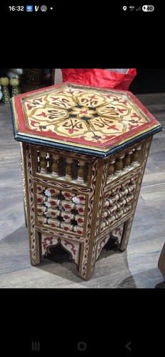 Vintage hand painted - painted, moroccan