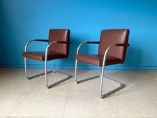 VITRA VISAVIS BROWN LEATHER