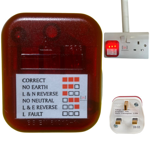 Mains socket tester 240v pin - mains,