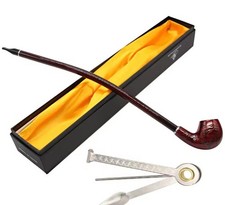Churchwarden Tobacco Pipe Long Rose Wood with Cleaning Tool Kit and Gift Box UK
