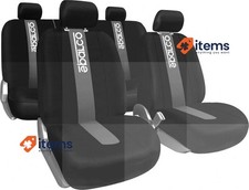 Sparco SPC1012 Set Covers for car Seats, Classic Model, 11 Pieces, Grey, 16