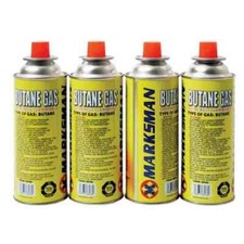 4x Butane Gas Bottles Camping