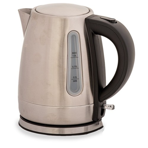 Low power kettle - 1kw, stainless