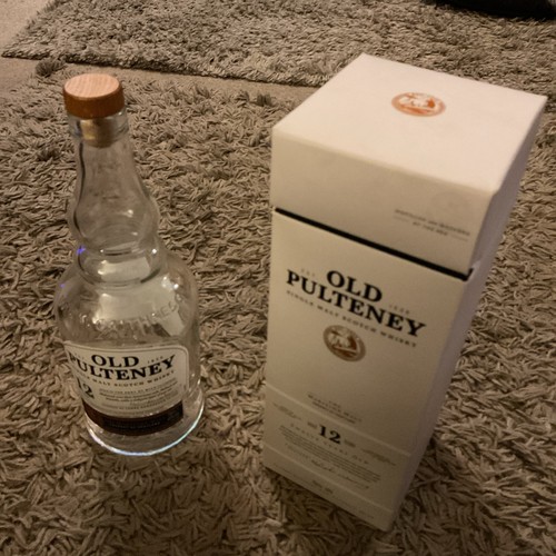 Empty old pulteney single malt - pulteney,