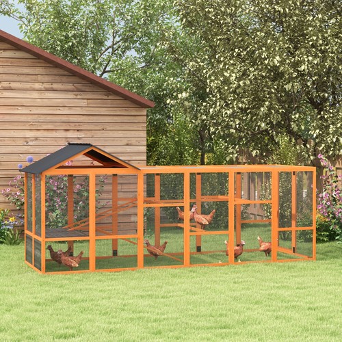 Wooden chicken coop run - wooden,