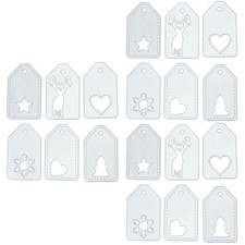 18 PCS /Set Tag Die Cuts