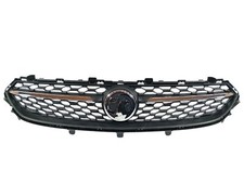 VAUXHALL CORSA F 2019 ONWARDS FRONT BUMPER TOP GRILL WITH CHROME TRIMS + BADGE