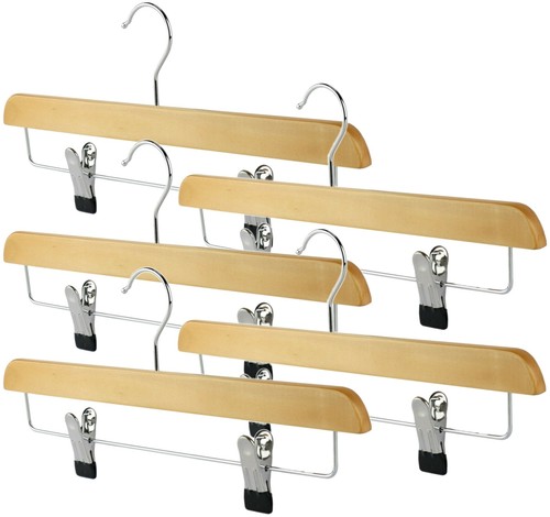 Wooden trouser skirt hangers - skirt,