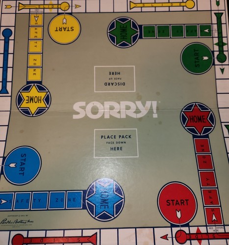 Sorry board game - 1972,