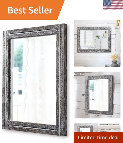 Durable rustic framed - framed, mirror